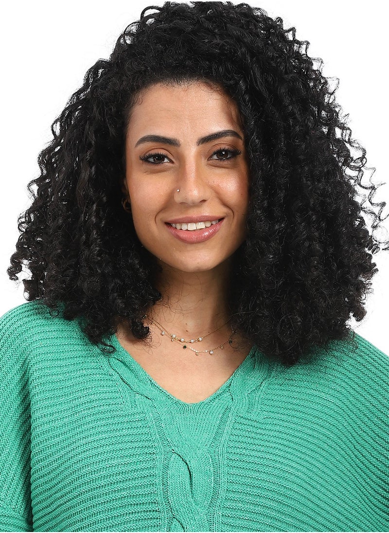 Caesar Women Wool Long Pullover With V Neck  - Image 3
