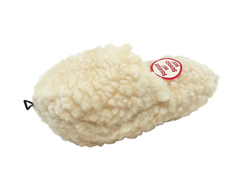 SPOT 7.5in Vermont Style Fleece Slipper Dog Toy â€“ Soft Plush Squeaky Comfort Toy for Small & Medium Dogs and Puppies â€“ No Plastic Parts â€“ Light Chewer Safe â€“ Calming & Cuddly Pet Toy - Image 2