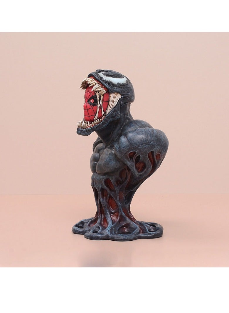 عام السم 2 الذبح يبدأ السم أنيمي الطرفية السم الرجل العنكبوت التمثال محاصر الشكل نموذج زخرفة هدايا للجماهير والأصدقاء (16cm) - Image 3