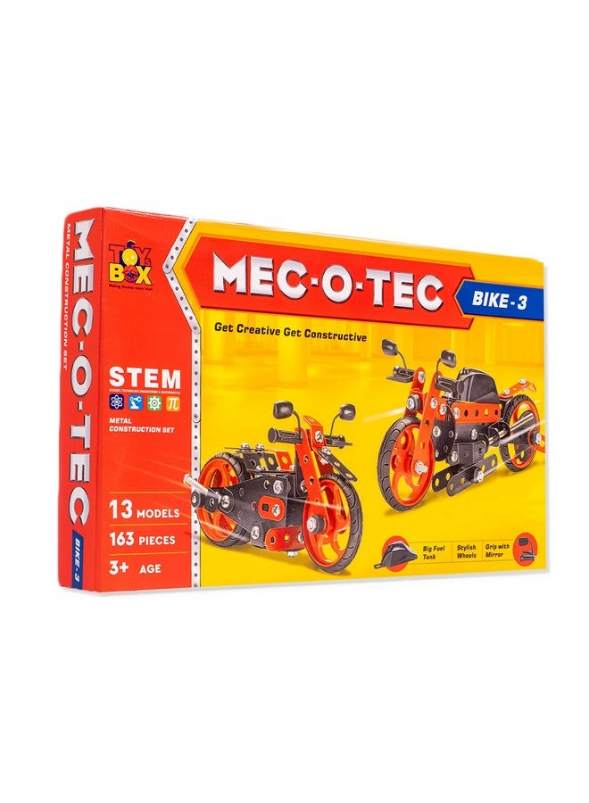 Toysbox MEC - O - Tec Bike 3 Metal Construction Toy, Building Blocks, Educational Toys for 6+ yrs Boys and Girls, Multicolor - Image 5