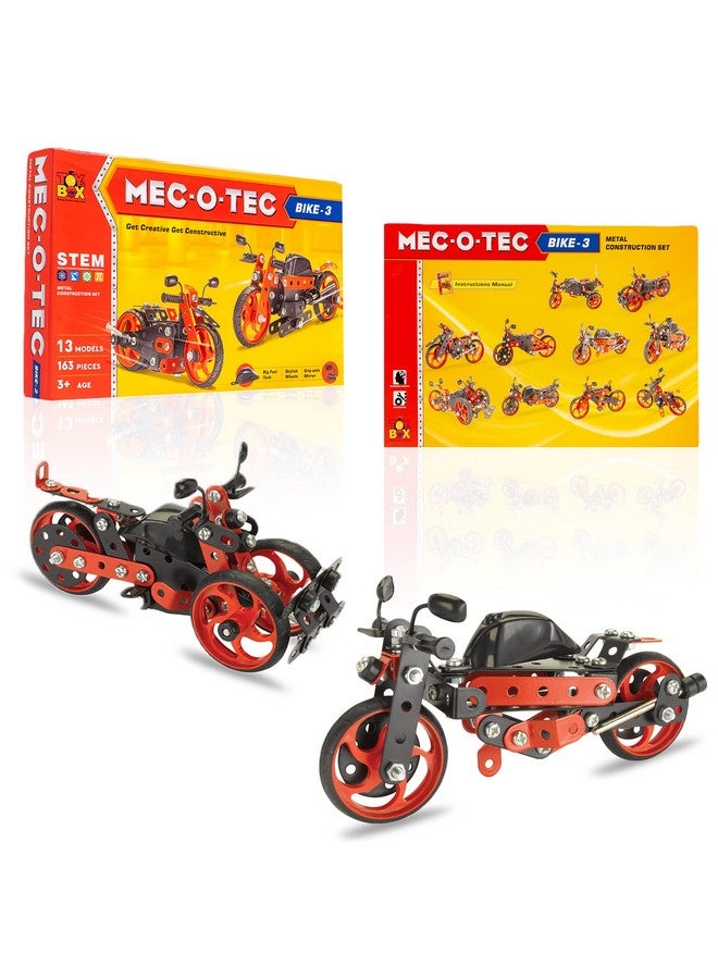 Toysbox MEC - O - Tec Bike 3 Metal Construction Toy, Building Blocks, Educational Toys for 6+ yrs Boys and Girls, Multicolor - Image 4