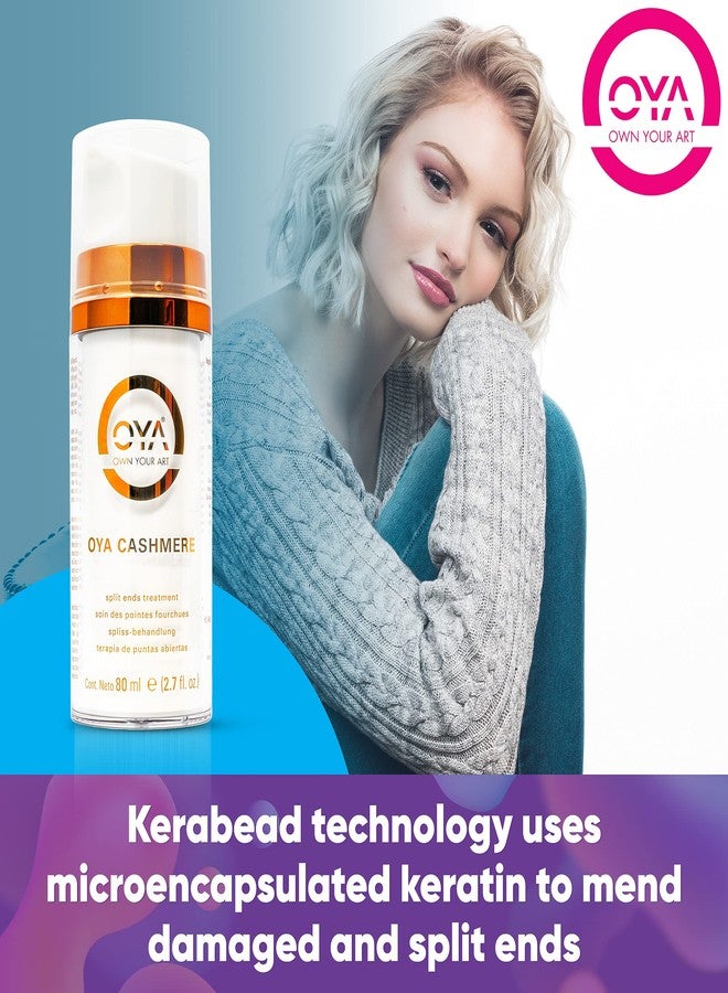 OYA CASHMERE Split End Repair Cream - 80 ml - Highly Concentrated Treatment for Dry, Damaged, Color Treated, Curly and Normal Hair - Repairs Bonds and Controls Frizz - Image 3