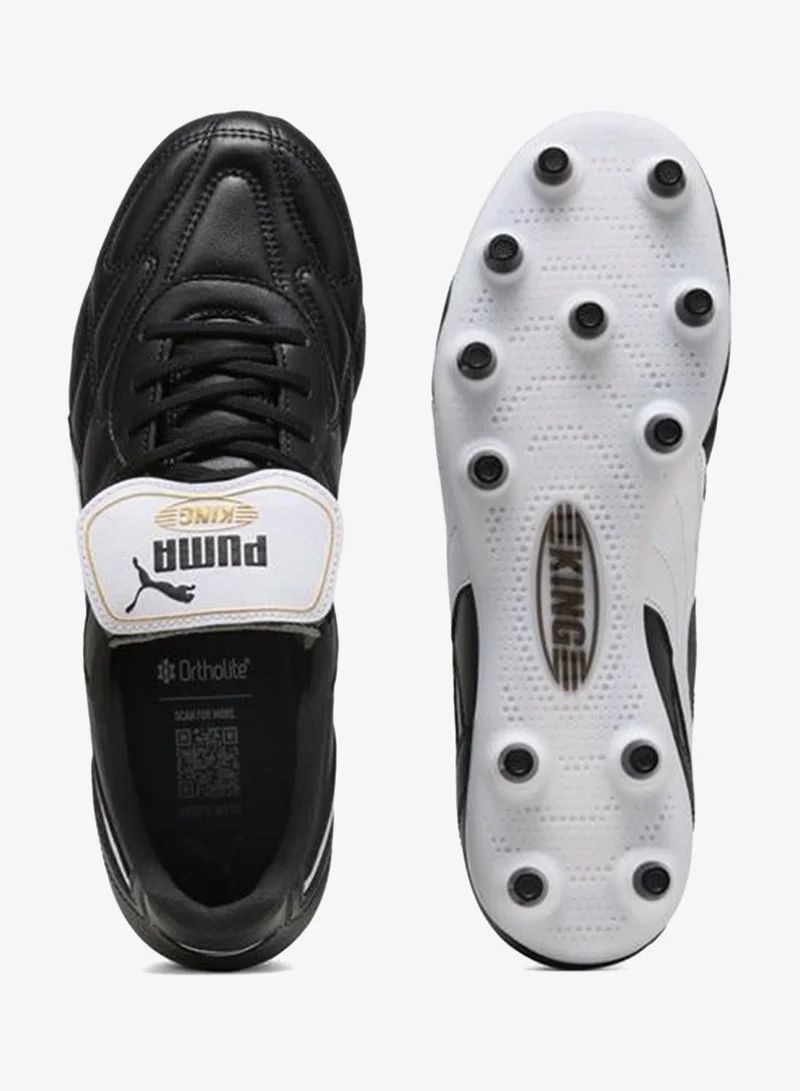 Puma PUMA Black-PUMA White-PUMA Gold KING TOP FG/AG Football Boots Unisex for Men | Best Price UAE