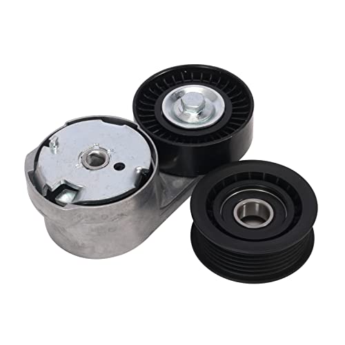 39282 Drive Belt Tensioner one idler Pulley 38082 for Dodge Avenger Challenger Charger Durango Grand Caravanfor Chrysler 200 300 Town Countryfor Ram 1500 ProMaster for Grand Cherokee V6 36L