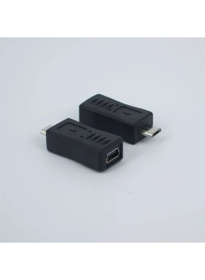 Micro Male to Mini Female USB Adapter Compact Phone Charging Converter - Image 4