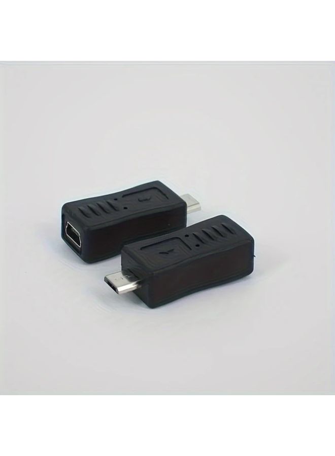 Micro Male to Mini Female USB Adapter Compact Phone Charging Converter - Image 5