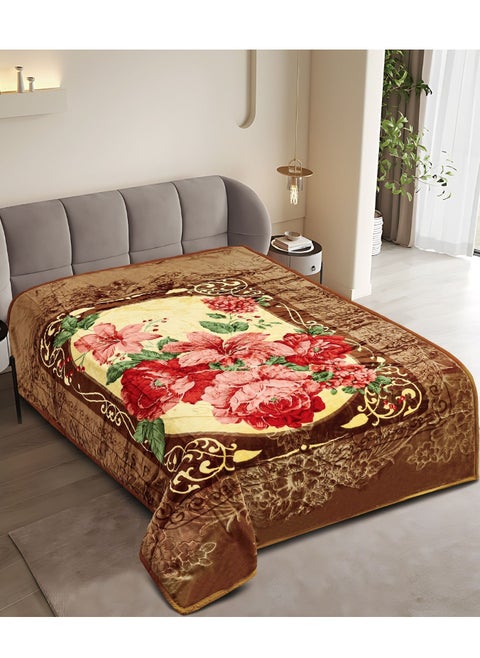Heavy winter blanket size 220cm x 160cm and weight 4kg, super soft blanket made of high quality material