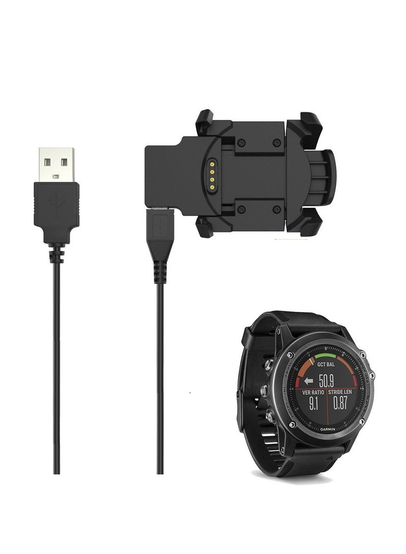 1pcs USB Fast Charging Cable for Garmin Fenix 3 Fenix3 HR/3 Sapphire/Quatix 3/Tactix Bravo SmartWatch Replacement Charger  - Image 2