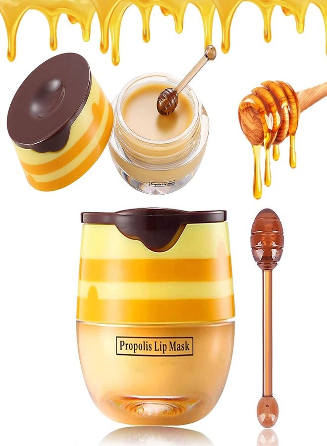 Loobexery Honey Lip Balm Pot - Moisturizing Lip Mask with Propolis - Prevents Dry, Cracked Lips - Exfoliator (1 Pack) - Image 1