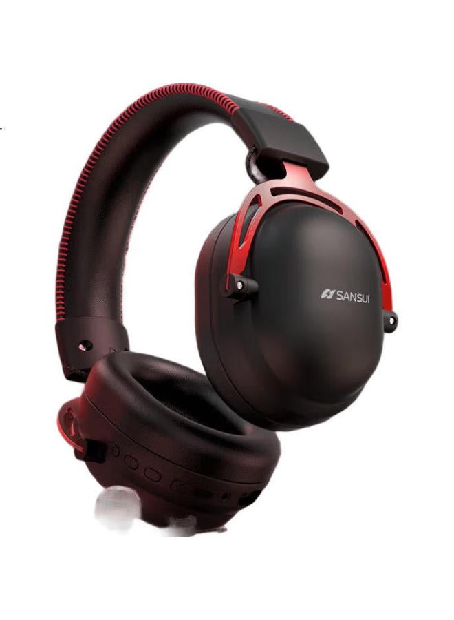 Sansui Shanshui Dt15 Gaming Headset, Over-Ear Wired Gaming Headphones With Microphone, 7.1 Surround Sound, Fps Gaming, Computer And Mobile Gaming, Specialized For E-Sports, Sound Positioning, Black And Red - Image 2