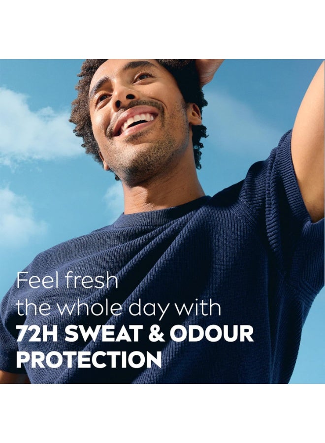 NIVEA MEN Roll-On Deodorant, 72-Hour Protection, Fresh Active Scent, 3 x 50ml - Image 3