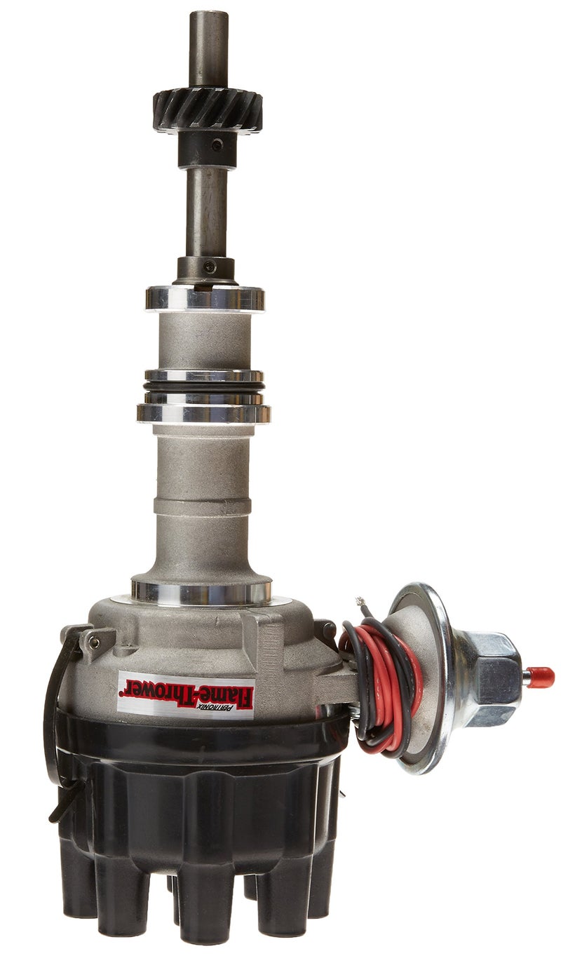 Pertronix D134620 Flame-Thrower Vacuum Advance Black Cap Electronic Distributor with Ignitor Technology for Ford 351C - Image 2