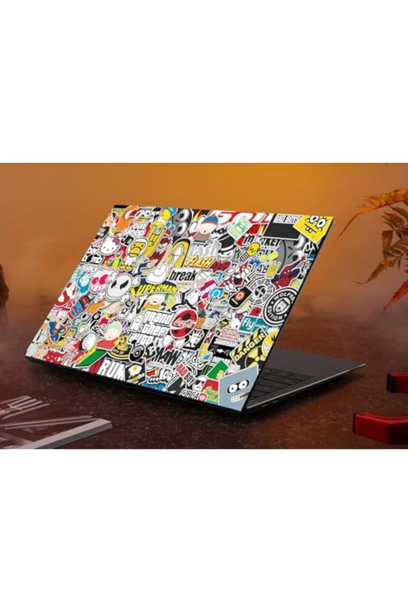 Skin Poster - Sticker HD Quality Vinyl Laptop Skin Decal/Sticker Protector, Fits Dell, Hp, Lenovo, Toshiba, Acer, ASUS and for All Models Up to 11.6-15.6 Inch, Pack of 1 - Image 2