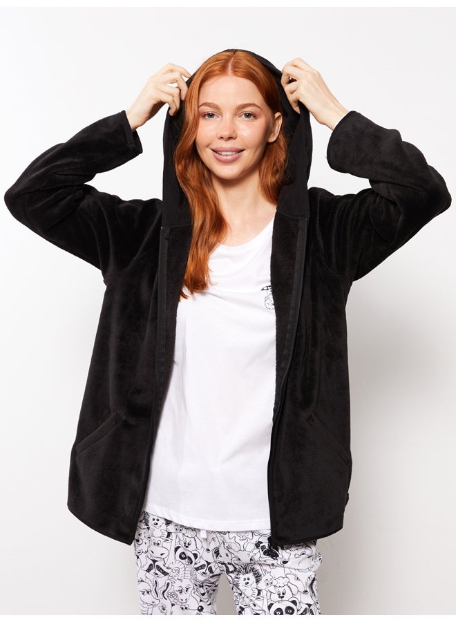 LC WAIKIKI Hooded Regular Long Sleeve Women's Pajama Top  - Image 1