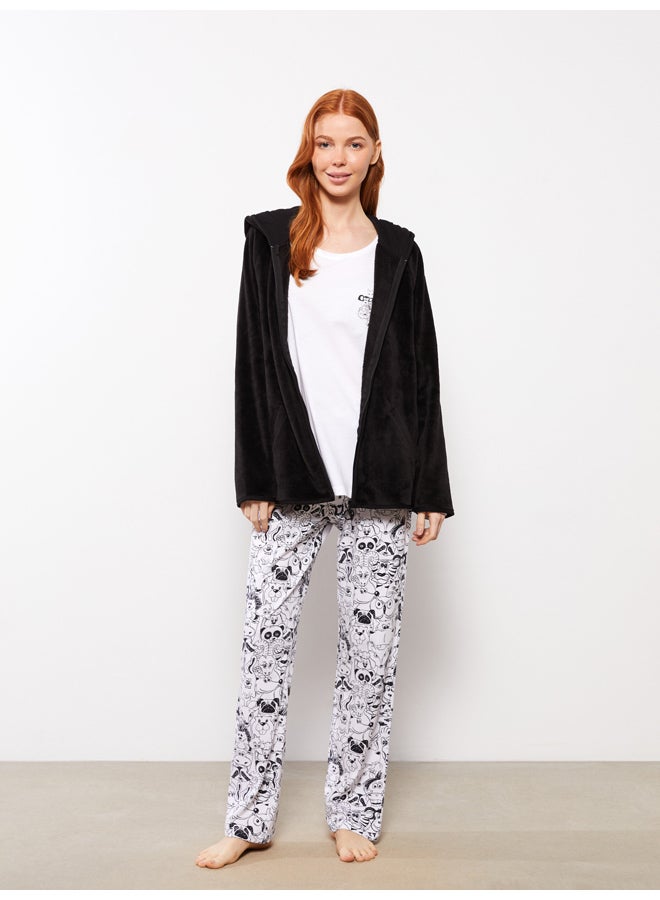 LC WAIKIKI Hooded Regular Long Sleeve Women's Pajama Top  - Image 3