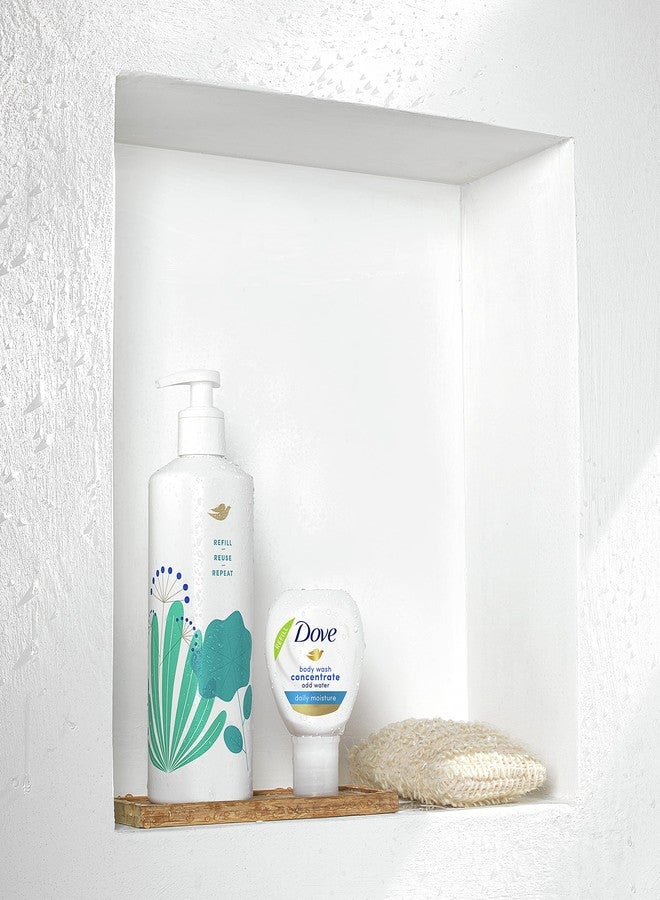 Dove Concentrate Refill 4 Count for Instantly Soft Skin and Lasting Nourishment Daily Moisture Refill for use Reusable Bottle 4 fl oz (makes 16 fl oz of Body Wash) - Image 3