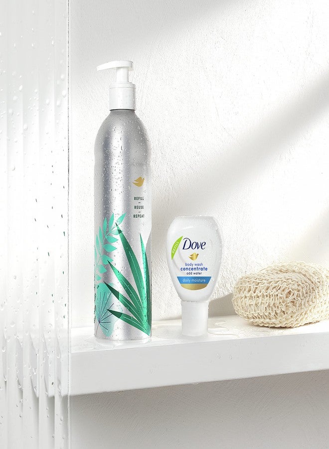 Dove Concentrate Refill 4 Count for Instantly Soft Skin and Lasting Nourishment Daily Moisture Refill for use Reusable Bottle 4 fl oz (makes 16 fl oz of Body Wash) - Image 5