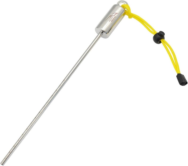 Yellow Diving Rattle Pointer Rod 316 Stainless Steel Underwater Probe with Hand Strap - Image 1