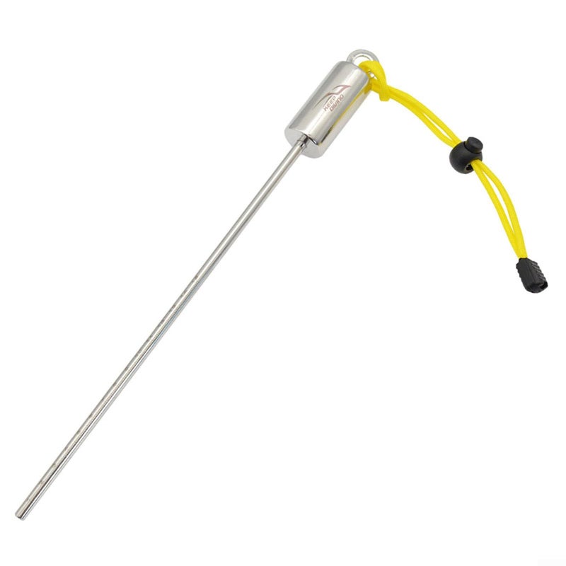 Yellow Diving Rattle Pointer Rod 316 Stainless Steel Underwater Probe with Hand Strap - Image 2