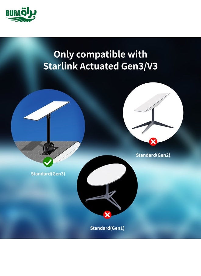 BURAQ Satellite Dedicated Ethernet Cable for Starlink Actuated Gen 3, Length:30.5m  - Image 4