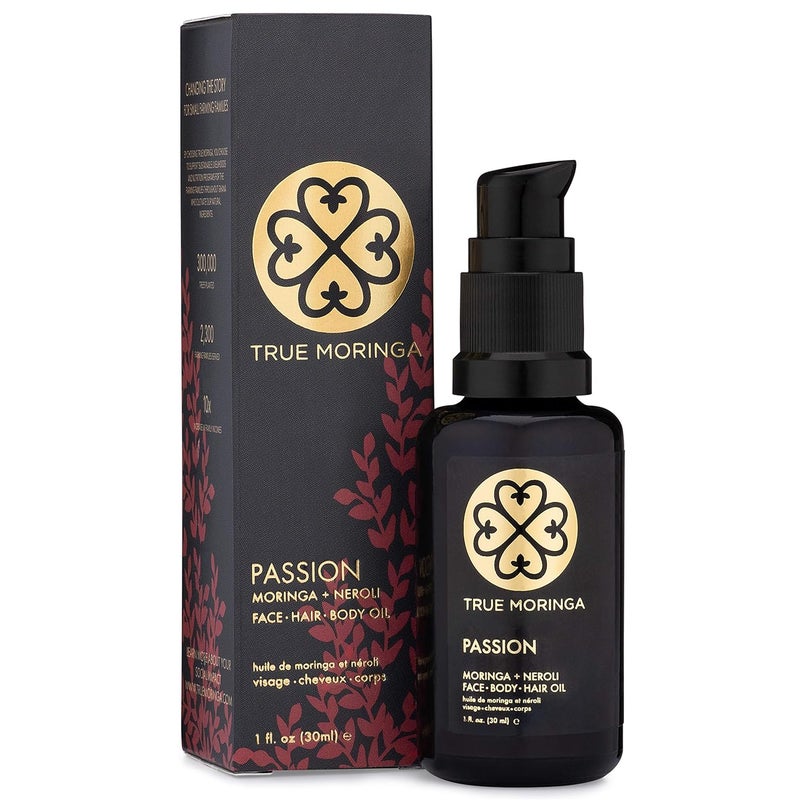True Moringa Oil for Face Body  Hair  100 Pure ColdPressed Oil  Unrefined Antiaging Reduce Wrinkles Brightening Skin Tone Minimize Age Spots  Vegan  NonGMO Neroli 30 ml