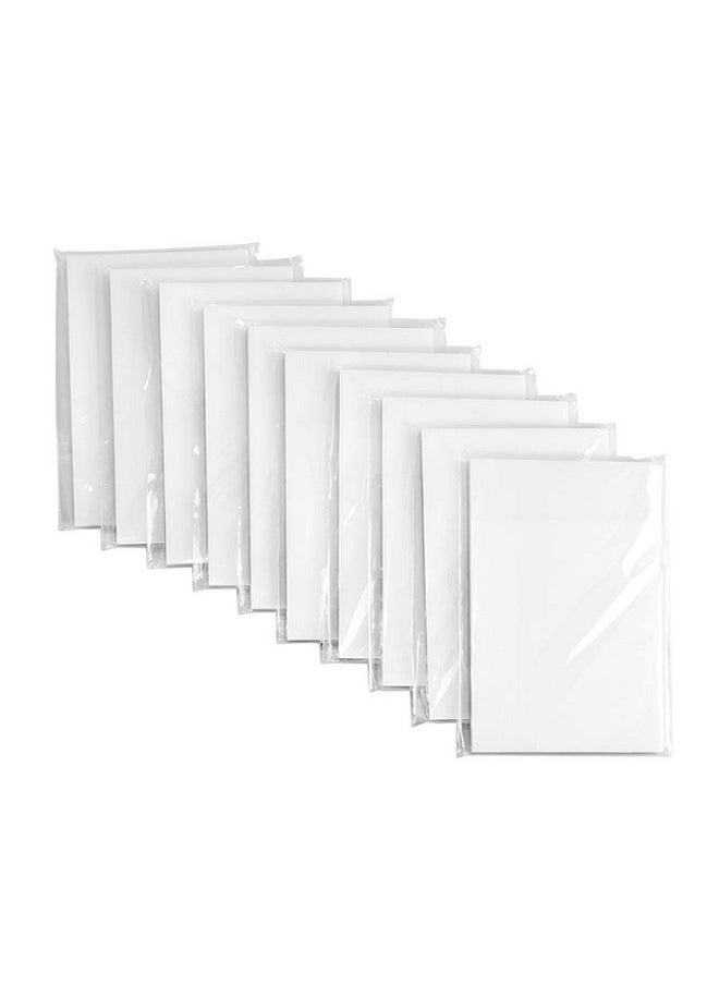MultiBey Multibey Transparent Sticky Note Pads, Clear Self-Adhesive Memo Papers Water-Proof Scratchpad Message Reminder, 10 Packs 500 Sheets (3 x 2 Inches)  - Image 1