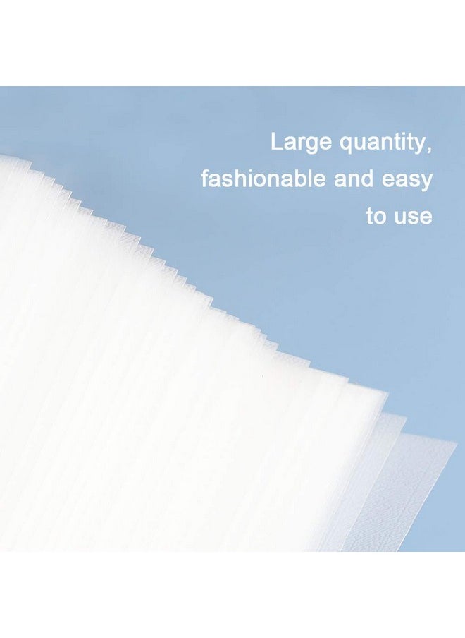 MultiBey Multibey Transparent Sticky Note Pads, Clear Self-Adhesive Memo Papers Water-Proof Scratchpad Message Reminder, 10 Packs 500 Sheets (3 x 2 Inches)  - Image 3