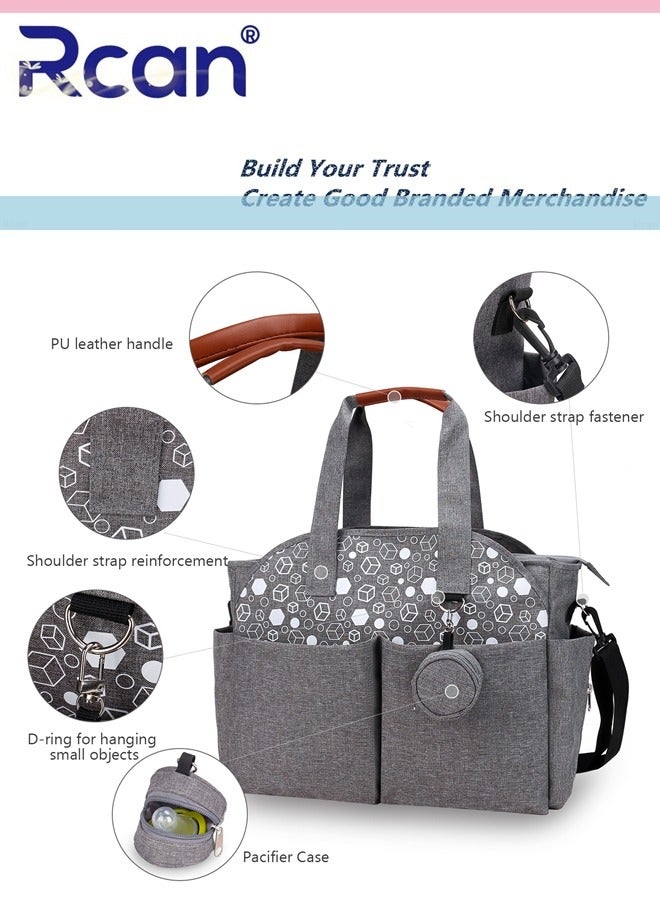 Rcan Multifunctional Waterproof Maternity Baby Diaper Bag Handbag Labor and Delivery Mother Portable Shoulder BagsTravel Large Capacity Durable Crossbody Bag for Baby Mother  - Image 3