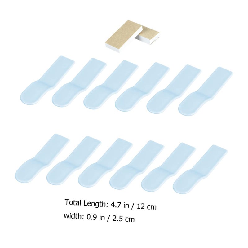 Toilet Seat Riser Handles Non Marking Glue 12 Pack Blue - Image 3