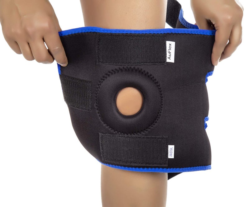 AuFlex Adjustable Knee Cap Support Sports, Knee Brace Gym, Running and Walking Joint Knee Pain Relief Men & Women Free Size-S,M,L - Image 5