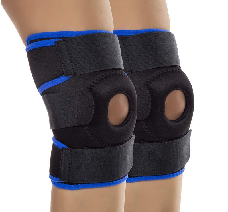 AuFlex Adjustable Knee Cap Support Sports, Knee Brace Gym, Running and Walking Joint Knee Pain Relief Men & Women Free Size-S,M,L - Image 1