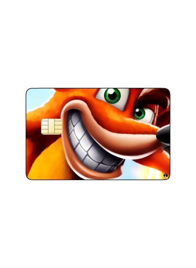 RKN PRINTED BANK CARD STICKER Crash Bandicoot Video Game - Image 2