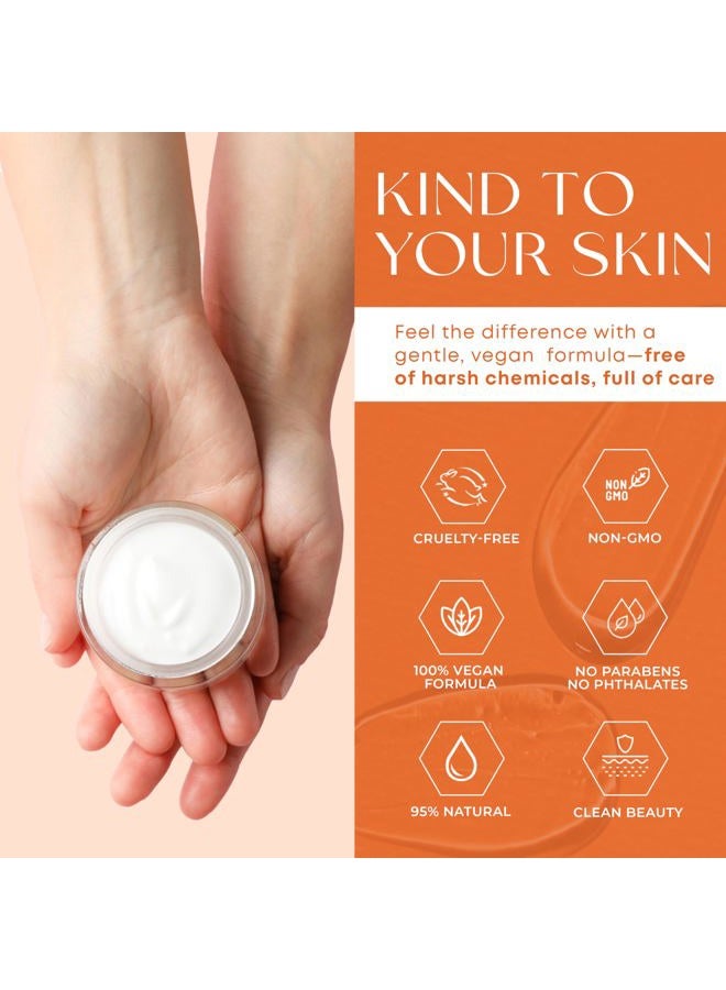 Skin 2.0 Vitamin C & Collagen Face Moisturizer - Dermatologist Tested, Anti-Aging, Skin Tightening - Brightening, Clean Beauty, Cruelty-Free, Korean Skincare for All Skin Types - 1.69 Fl oz - Image 4