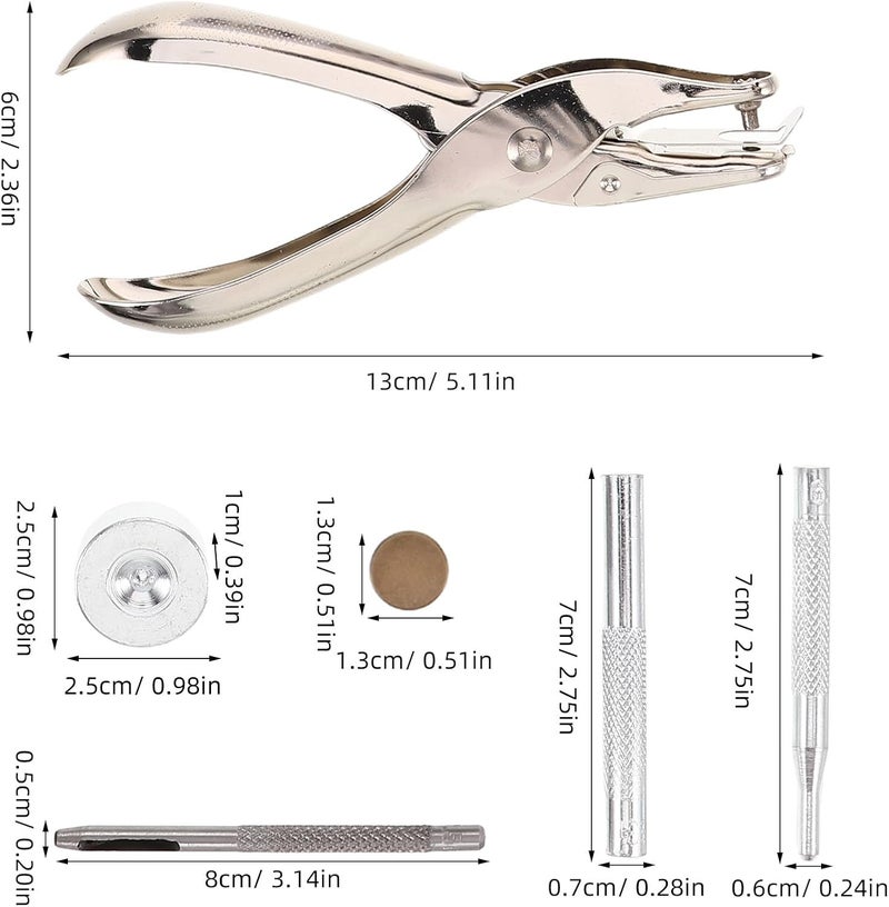 SAFIGLE 12.5mm Metal Snap Button Tool Set with Snap Pliers and Puncher for Sewing Fasteners on Jackets Bags and Clothes – Setter Kit for DIY Crafts and Garments - Image 2