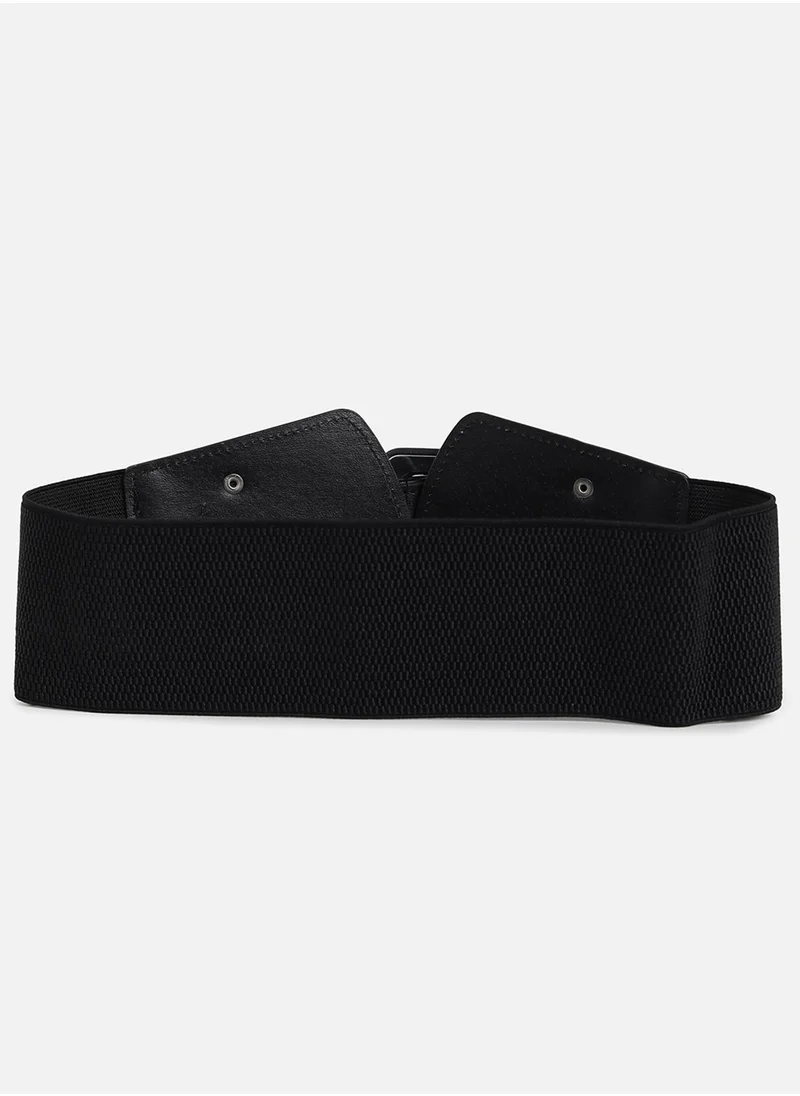 صوص هاوت Black Solid Waist Belt