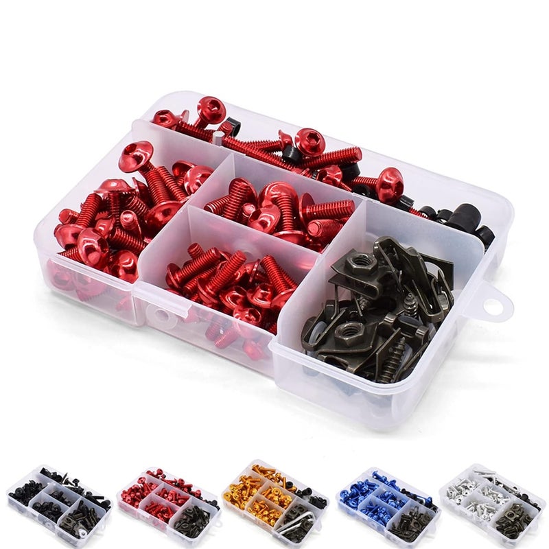 Yurefax Universal Motorcycle Fairing Screws Kit - Image 2