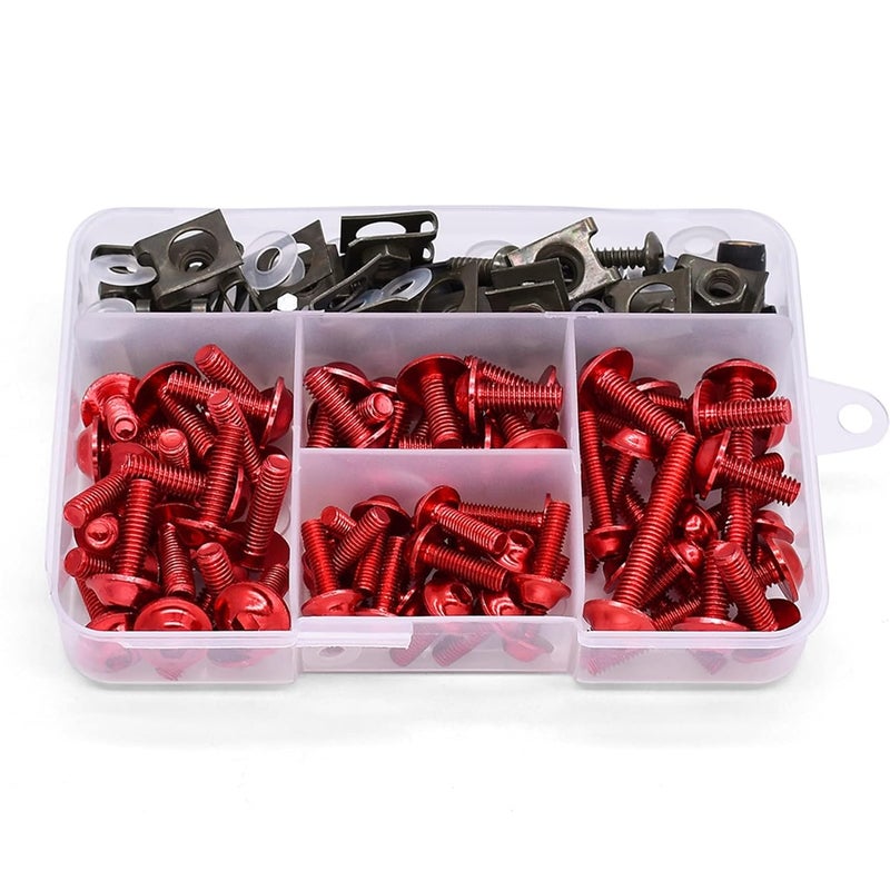 Yurefax Universal Motorcycle Fairing Screws Kit - Image 1