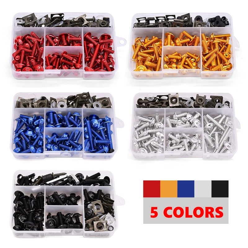 Yurefax Universal Motorcycle Fairing Screws Kit - Image 5