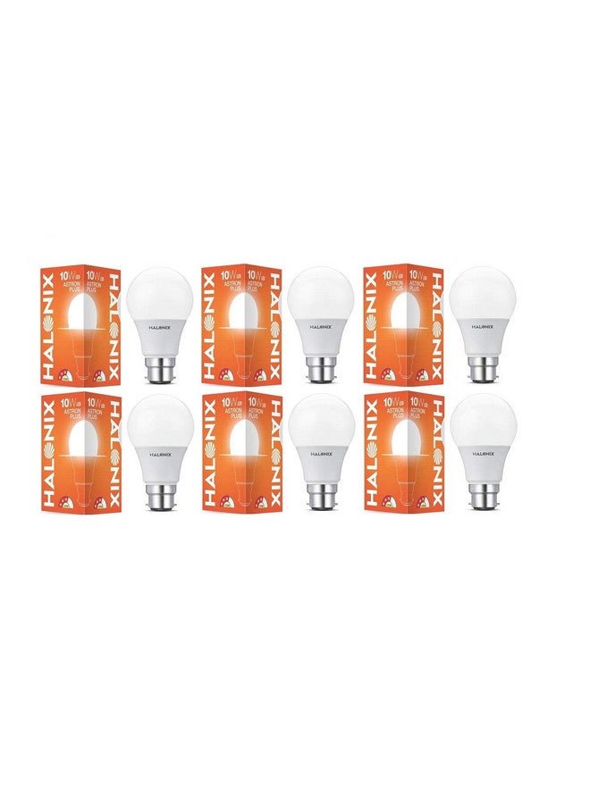 Halonix 10W B22 LED White Bulb- Pack of 6