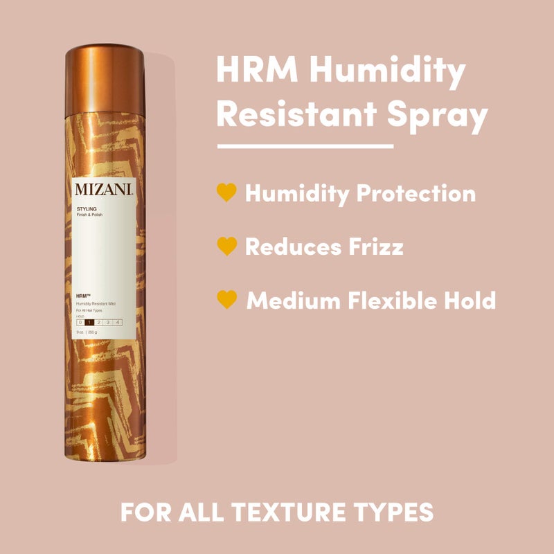 Mizani Styling HRM Humidity Resistant Spray - Helps Prevent Breakage From Heat Damage, Light Hold For All Hair Types - Image 1