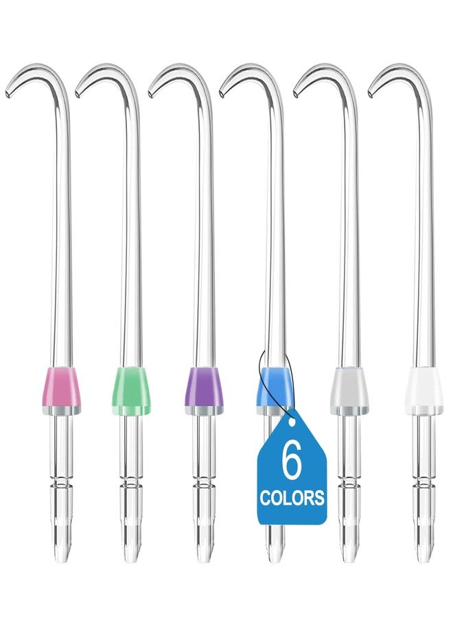 RAXSEG Professional Replacement Tips for Waterpik Water Flosser - 6 Implant Denture Tips - Image 1