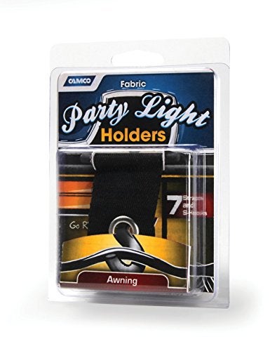 Camco 42733 Fabric Party Light Holders, Black, 7 Pack - Image 1
