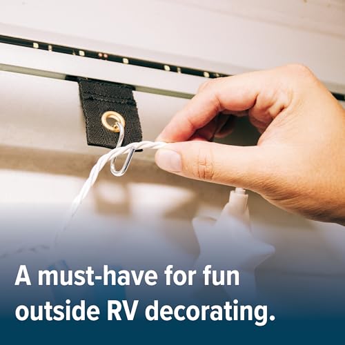 Camco 42733 Fabric Party Light Holders, Black, 7 Pack - Image 2