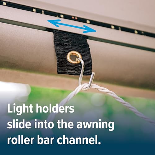 Camco 42733 Fabric Party Light Holders, Black, 7 Pack - Image 4