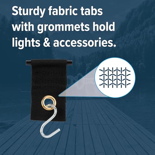 Camco 42733 Fabric Party Light Holders, Black, 7 Pack - Image 5