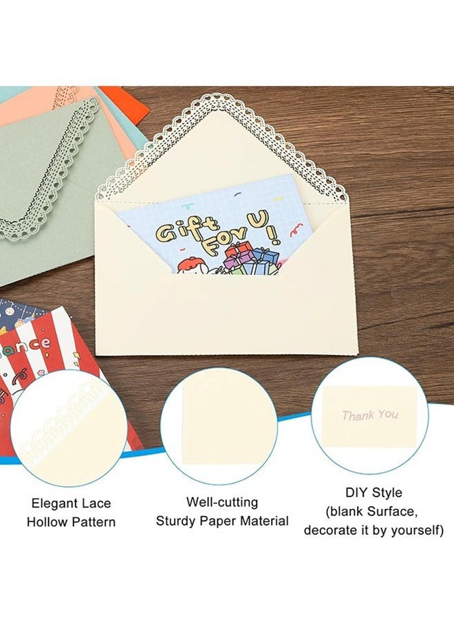 Lemon 13Pcs Gift Card Envelope, 11.3*16cm Color Envelope, Paper Gift Card Holder Mini Greeting Card Envelope for Graduation, Birthday, Wedding, Multicolor - Image 2