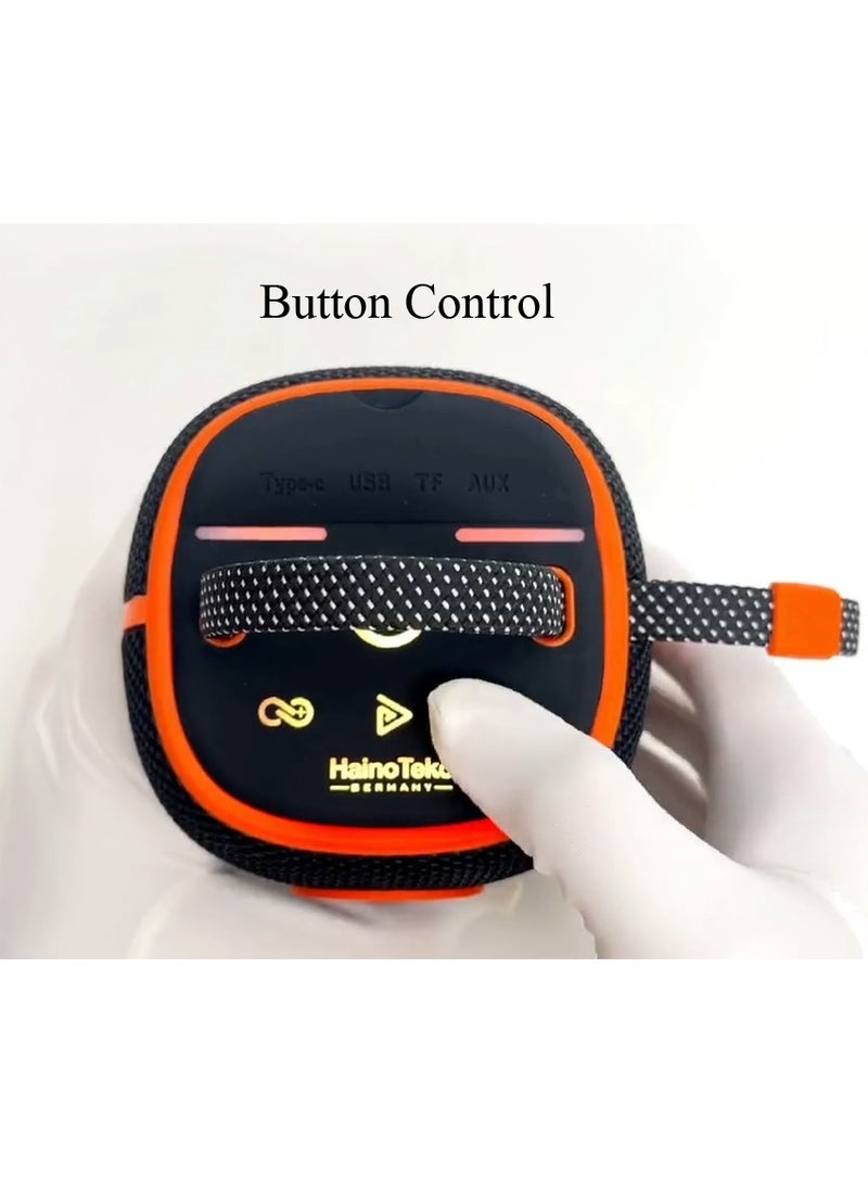 Haino Teko Haino Teko Germany S43 Portable Speaker With Button Control and RGB Colour Black  - Image 4