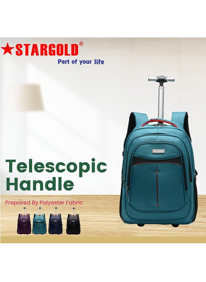 Stargold Water Resistance 2 Wheels Casual Trolley Backpack 18 Inch  - Image 5