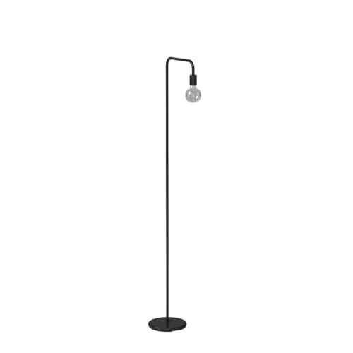 Globe Electric 12937 Holden 70" Floor Lamp, Black, Satin Finish, in-Line On/Off Foot Switch - Image 4