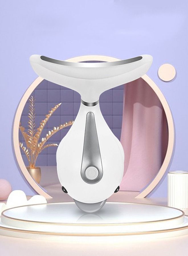 Arabest Face Massager Anti Aging Neck Eye Massager, 3 Modes Heat High Frequency Vibration Anti Wrinkles Facial Device for Skin Tightening & Lifting, Micro-Current Neck Protector USB Rechargeable - Image 4